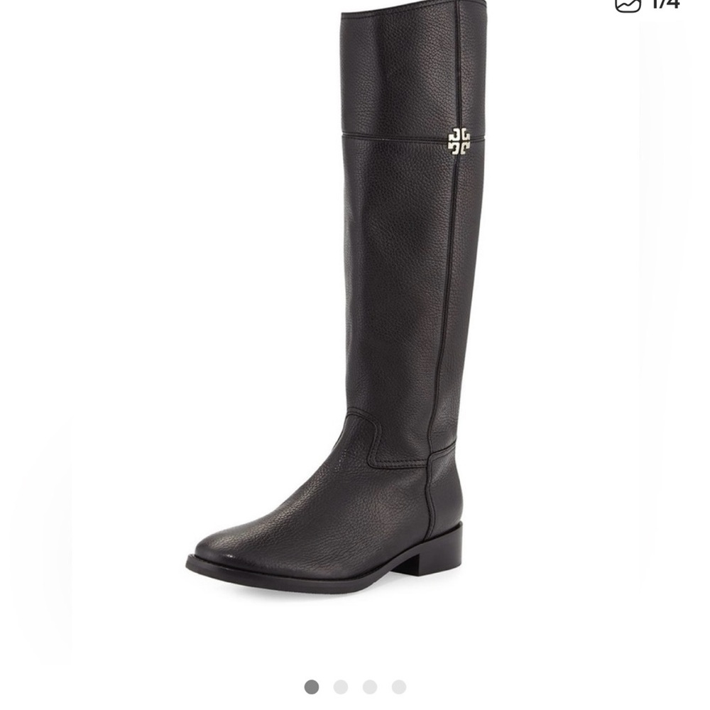 Brown Tory Burch Knee-High Leather Boots